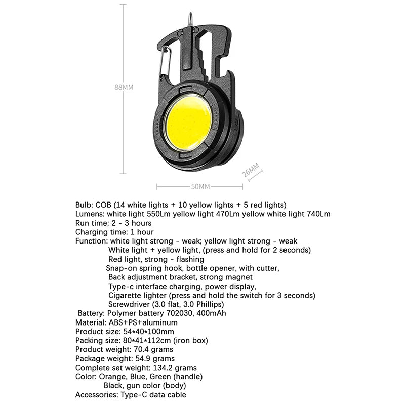 Ultra Small Mini LED Flashlight Keychain Ultra Light Portable Torch